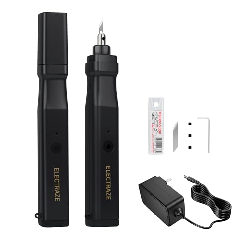 Handheld Ultrasonic Cutter,Patented Non-Slip Grip,40 Replacement Blades,30W 40KHz High-Precision Ultrasonic Cutting Knife for Plastic, Resin, Carbon Fiber,3D Print Models & More