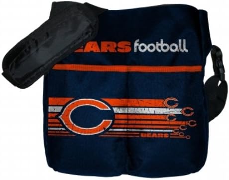 Miniatura 4 de Rico Chicago Football Bears - Bolsa de pañales para bebé con correa acolchada ajustable para el hombro y cambiador