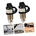 iplusmile 2Pcs Motorcycle Brake Bleeder Screws with Caps Durable Automotive Brake System Accessories for Efficient Brake Fluid Replacement Compatible with Motorcycles