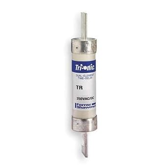 Mersen TR250R Tri-Onic Time-Delay / Class RK5 Fuse، 250VAC / 250VDC، 200kA AC / 20kA DC، 250 Ampere، 2 - 1 / 16 "قطر x 8 / 5" الطول