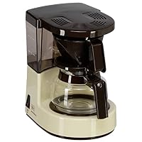 Melitta Aromaboy – kleine Filterkaffeemaschine mit Glaskanne, für bis zu 2 Tassen Kaffee, in Beige/braun – Ansicht 1