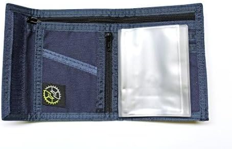 Sprocket Nylon Bifold Wallet with Zippered Pockets (Navy) - Image 7