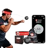 WiiMad Boxing Reflex Ball with Punch Counter App, Punching Ball with Headband, Workout Toy for Kids Teen Adults, Hand Eye Coordination Training | Boxing Equipment, Home Fun Punch Game
