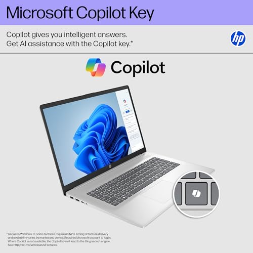 HP Laptop 17.3" Touchscreen Intel Core Ultra 7 255U 16GB 1TB SSD miniatura 4