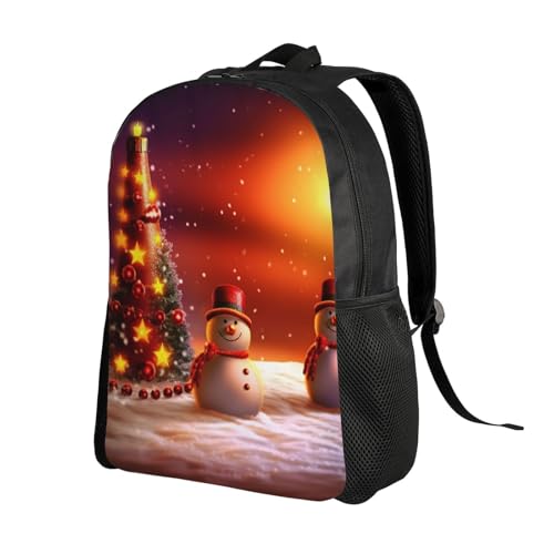 Mochila impermeable para senderismo con diseño navideño miniatura 2