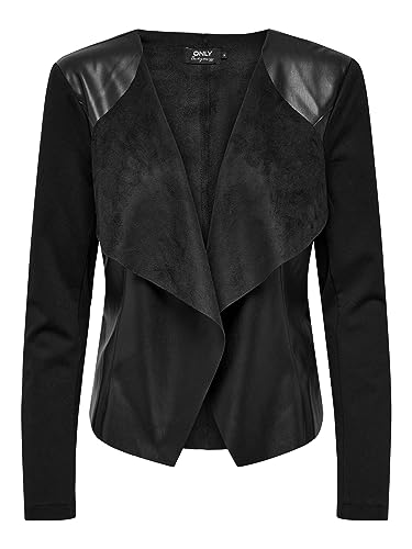 ONLNEWSOUND Faux Leather Mix Blazer OTW