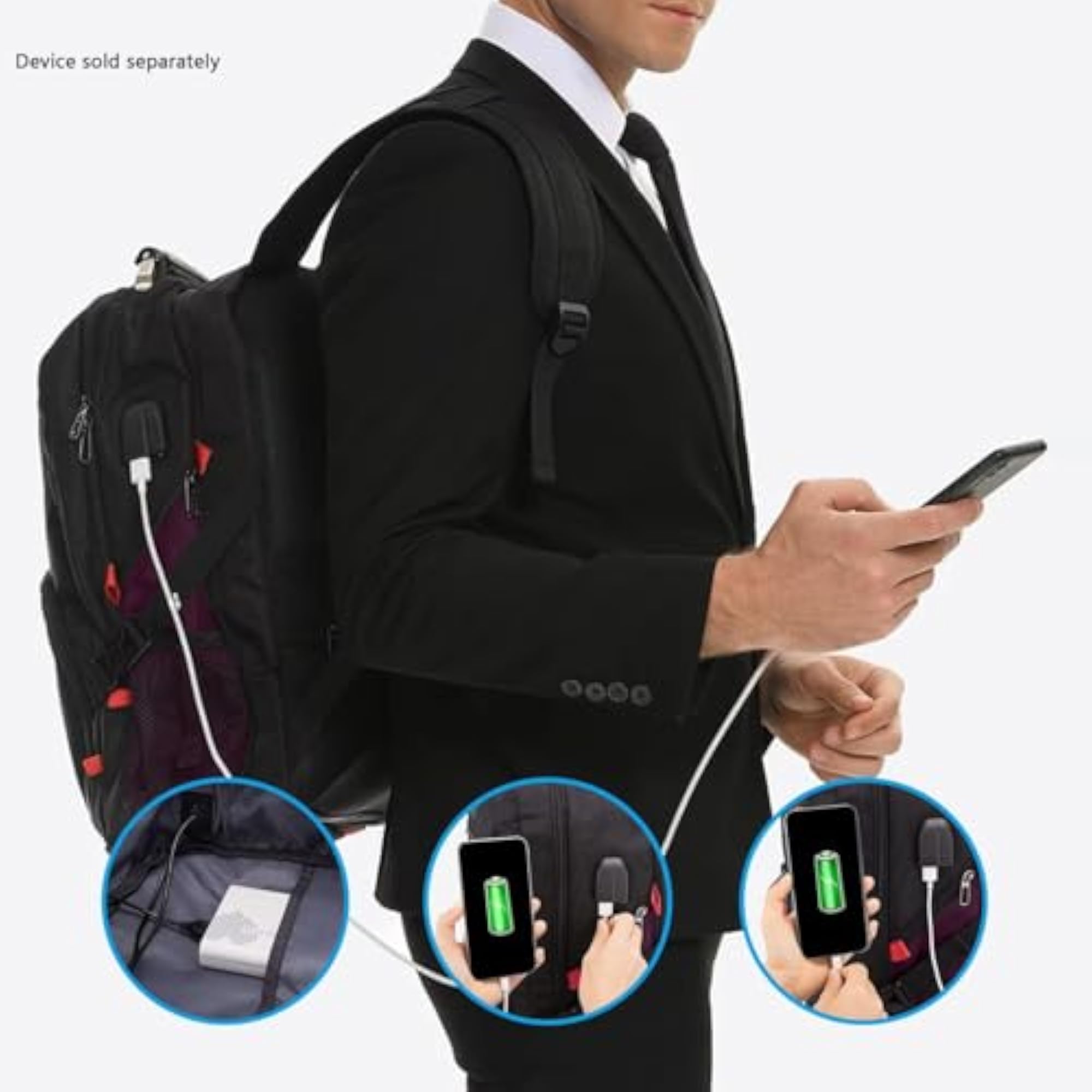 All-in-One Backpack with Anti-Theft Lock for Laptops up to 17.3"