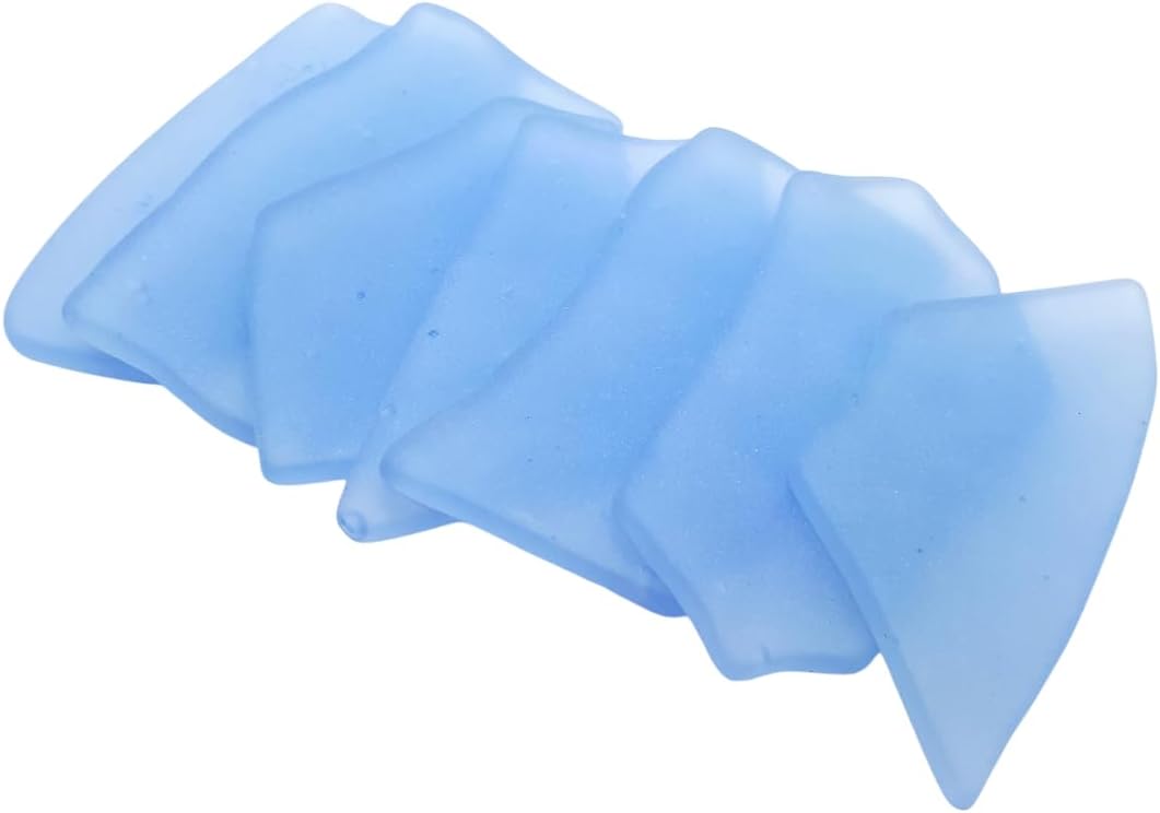 Sea glass place cards - Sky blue - Irregular shapes