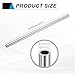uxcell 304 Stainless Steel Tube, 8mm ID 12mm OD 305mm Length Round Seamless Straight Steel Metal Capillary Pipe Tubing for Industry DIY Projects