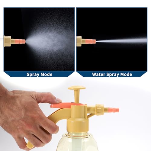 Hihaha Sprühflasche/Außensprühflasche Wassersprühnebler für Garten Zuhause/Einstellbarer Kunststoff 1,5L / 1 Stück Gelb