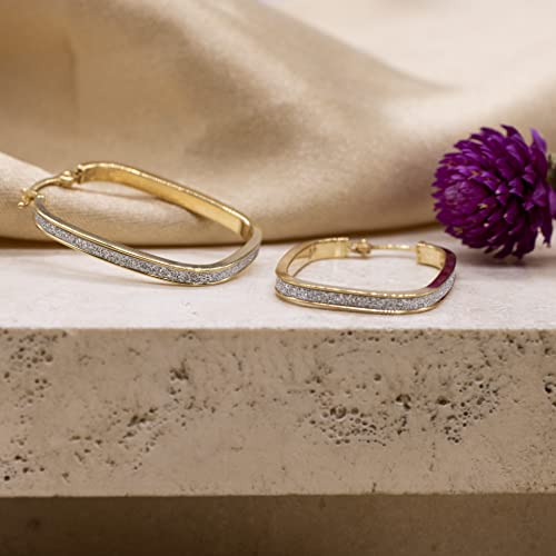 Boucles d'oreilles or jaune 9 ct Carissima anti-ternissement pour femmes