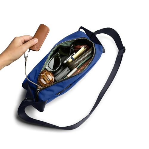 Image of Bellroy Classic Sling (everyday 5 liter minimalist crossbody bag with internal organization, adjustable crossbody strap, and auto-compression system) - Indigo