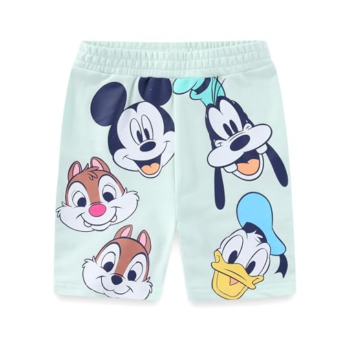 Image of Disney Mickey Mouse Boys 2 Piece French Terry Short Sleeve T-Shirt and Shorts Set for Toddler and Big Kids
