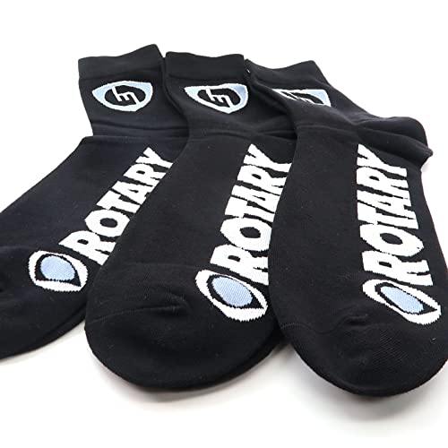 M Rotary - Crew Socks - Black - 3 PAIRS2
