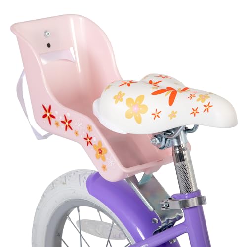 image for JOYSTAR Unicorn 14 Inch Kids Bike for 3-5 Years Girls Bike with Doll S
