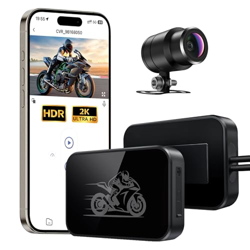 Motorcycle Dash Cam 2K Single Lens Ultra HD Front Camera