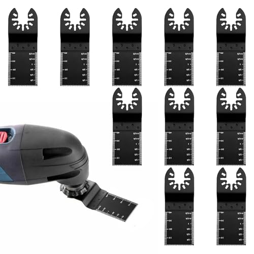 Multi Tool Blade,10 PCS Multitool Blades,Metal Multi Tool Blades,Oscillating Saw Blades,Multi Tool Accessories,Multi Tool Metal Cutting Blades for Bosch Fein Milwaukee Ryobi Einhell Hitachi Metabo