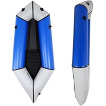 Oryxearth TPU Packraft, Lightweight Inflatable Travel Kayak with Soft Seat for Adults Kids - 1 Person Packraft in Flat River for Camping Trip Fishing