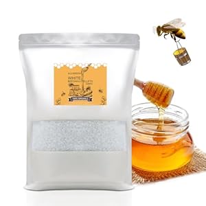 White Beeswax Pellets 2LB, 100% Organic Beeswax, Beeswax for Candle Making, Body, Skin Care DIY, Lip Balm and Soap Making Supplies