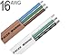 Pacer Triplex Cable, 16 AWG, 250 ft, White (blk/grn/wht)