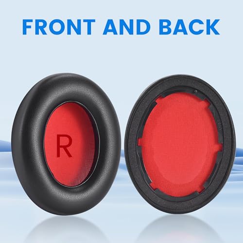 Lukvcoe Earpads para auriculares 1MORE SonoFlow/SonoFlow SE & Pro, Negro, ajuste perfecto, instalación rápida, aislamiento de ruido, durabilidad mejorada, diseño ergonómico para largas sesiones, cuero de proteína suave miniatura 5