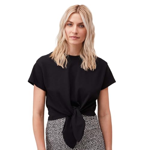 LeGer Tessy T-Shirt - Kurzarm Tshirt Damen mit Knotendetail - lockere Passform - Oberteil aus Baumwolle - Mode für Damen - by Lena Gercke - Gr. 34-103