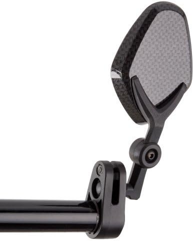 KiWAV Magazi Bar End Mirrors Petal Carbon compatible for Bicycle Handlebar 7/8 Inch MTB Mountain Bike Road Bike 1 Pair