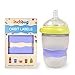 InchBug Orbit Labels Baby Bottle and Water Bottle Silicone Name Bands – Personalized Reusable Label Set for Daycare, Sippy Cups, Preschool, Elementary School, Dishwasher Safe, 4-Pack (Lavender Gelato)