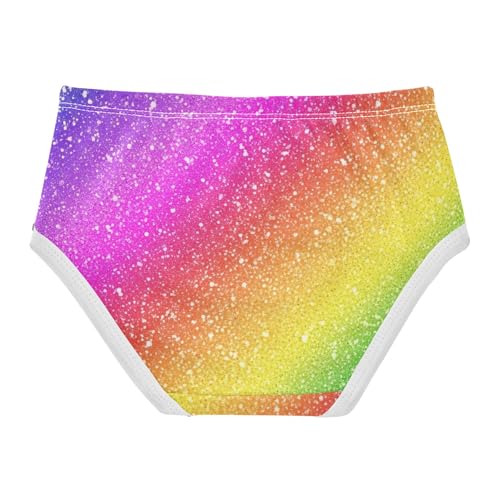 Funny Toddlers Underwear Floral 2t Cotton Panties Little Girl Rainbow Gradient Purple Pink Briefs Undies Kids2