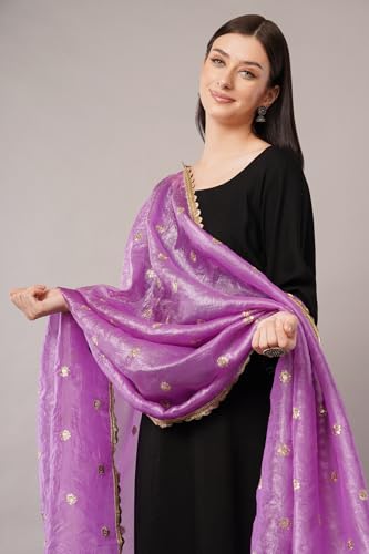 Crush Dupatta on Art Silk, Lightweight Shawl, Scarf, Wrap4