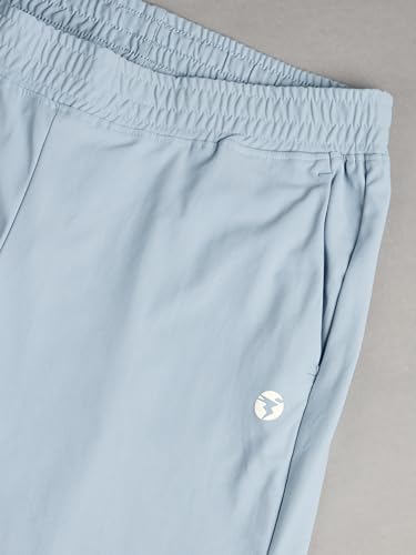 Image of TECHNOSPORT Womens Mid Rise Polyester Regular Fit Solid Jogger for Running, Workout & Sports
