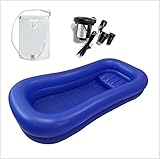 [Fácil de operar]: nuestro kit de bañera inflable hace que el baño en el hogar sea más fácil, seguro y cómodo para las personas y sus cuidadores.