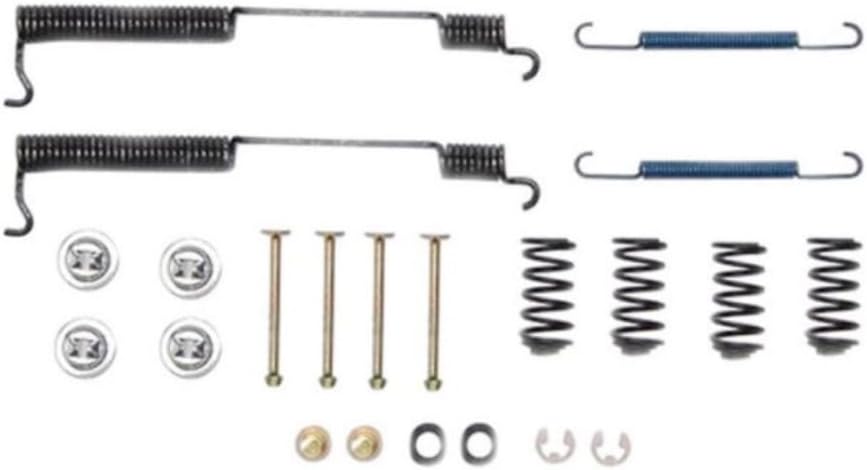 KarParts360 For Chevy K1500 Suburban 1996 1997 1998 1999 Brake Shoe Adjuster And Return Spring Kit | Rear | Gold Classification | Colored Springs