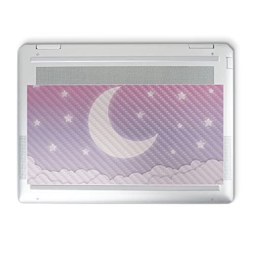 Image of MightySkins Carbon Fiber Skin Compatible with HP Spectre x360 14 inch (2022) Full Wrap Kit - Baby Moon | Protective, Durable Textured Carbon Fiber Finish | Easy to Apply | Made in The USA