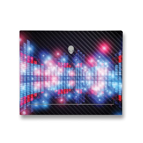 Image of MightySkins Carbon Fiber Skin Compatible with Alienware X14 R2 (2023) Full Wrap Kit - Neon Eq | Protective, Durable Textured Carbon Fiber Finish | Easy to Apply & Change Styles | Made in The USA