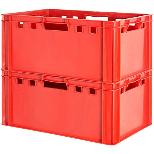 Euro Apilamiento de Plástico Caja Industrial Euro Caja Almacenamiento Eurobox E3 Kingpower, Número:2