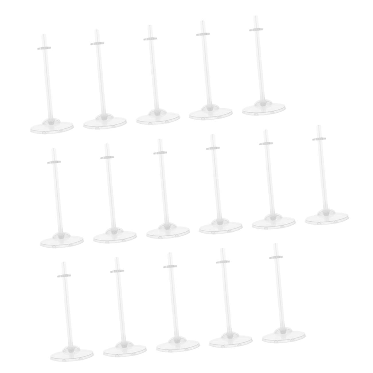 Alasum 16pcs Doll Holding Racks Plastic Doll Stands Compact Storage Enhance Your Room Decor