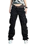 Design: Diese Damenhose steckt voller modischer Elemente. Hergestellt aus hochwertiger Handwerkskunst, um Ihren Charme und Ihre Eleganz voll auszudrücken. Multi-Pocket-Dekoration, einfarbiges Design. Es macht Sie zu einer wirklich faszinierenden Person.