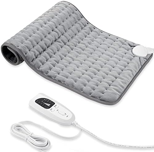 Heating Electric Pad for Back, Shoulders, Abdomen, Legs, Arms, Electric Fast Heat Pad with Heat Settings, Auto Shut Off (12"×24'')