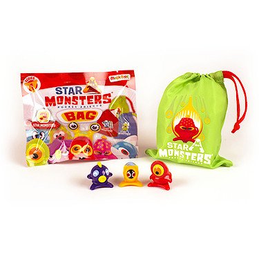Magic Box Star Monsters, Pack de 12 Sobres con Mochilitas P00768