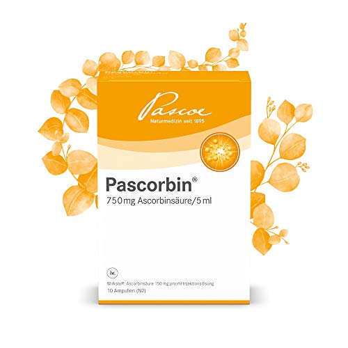 Pascoe® Pascorbin 750 mg Ascorbinsäure/5 ml: Vitamin-C-Injektion - 10 x 5 ml Ampullen Cover