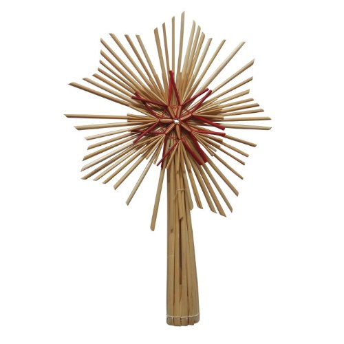 Christmas Straw Ornaments, Christmas Decor - Star Tree Topper #TOP12