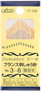 embroidery needles size chart