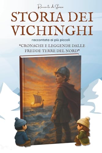 Storia dei Vichinghi raccontata ai bambini: Cronache e leggende dalle fredde terre del Nord | Libro per Bambini dagli 8 ai 14 anni