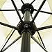 Sunnyglade 7.5' Patio Umbrella Outdoor Table Market Umbrella with Push Button Tilt/Crank, 6 Ribs (Beige)