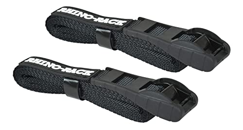 Rhino Rack Rapid Straps 11.5 Foot Cam Buckle Straps with Patented Rubber Protector, Easily Secure Your Kayak, Paddle Board SUP, or Gear to Your Roof Rack (RTD35P)