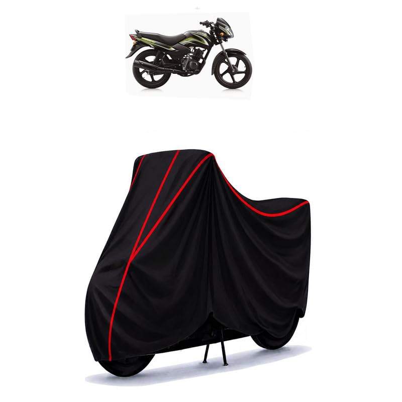 Image of TVS Sport KS Water Resistant Bike Cover for All Motorcycles & Rain | Heavy Duty Taffeta Fabric | UV Protection, Dustproof, Scratchproof | All Weather Two Wheeler Body Cover with Elastic Bottom