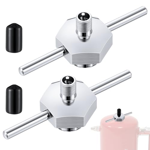 Feekoon Spot Filling Cap Compatible with Sprayer Vaper 19487, Filler Cap Assembly Compatible with Sprayer Non-aerosol Spot, T-bar Handle with Gasket, Valve Core (2 Pack)