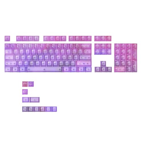 Teclados mecánicos renovados con este juego completo de teclas transparentes de PC