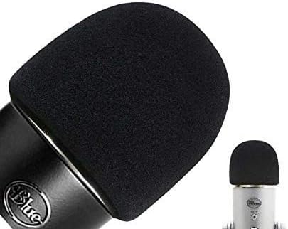 Windscreen Pop Filter Foam Cover for Blue Yeti USB Microphone Mic, Made of Premium Quality Material Blocks Unwanted Wind or Breathing Noise (Microphone not Included)